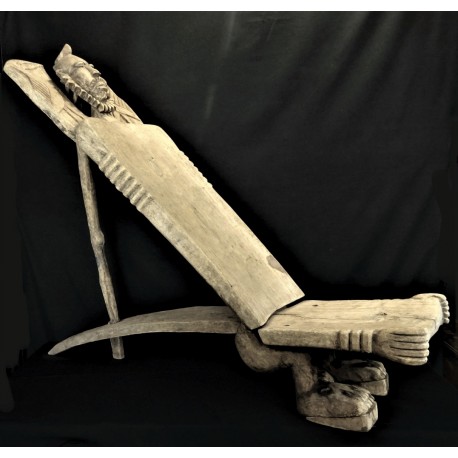 Art africain Dogon chaise à palabre