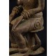 Bronze africain femme Dogon assise