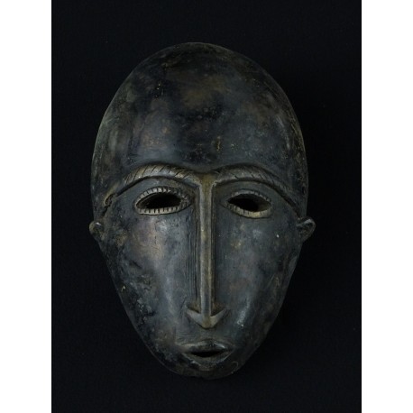 Masque africain Dogon en bronze