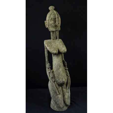 Grande Statue africaine de maternité Dogon