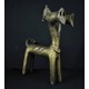 Statue africaine bicéphale animal mythique des Dogon